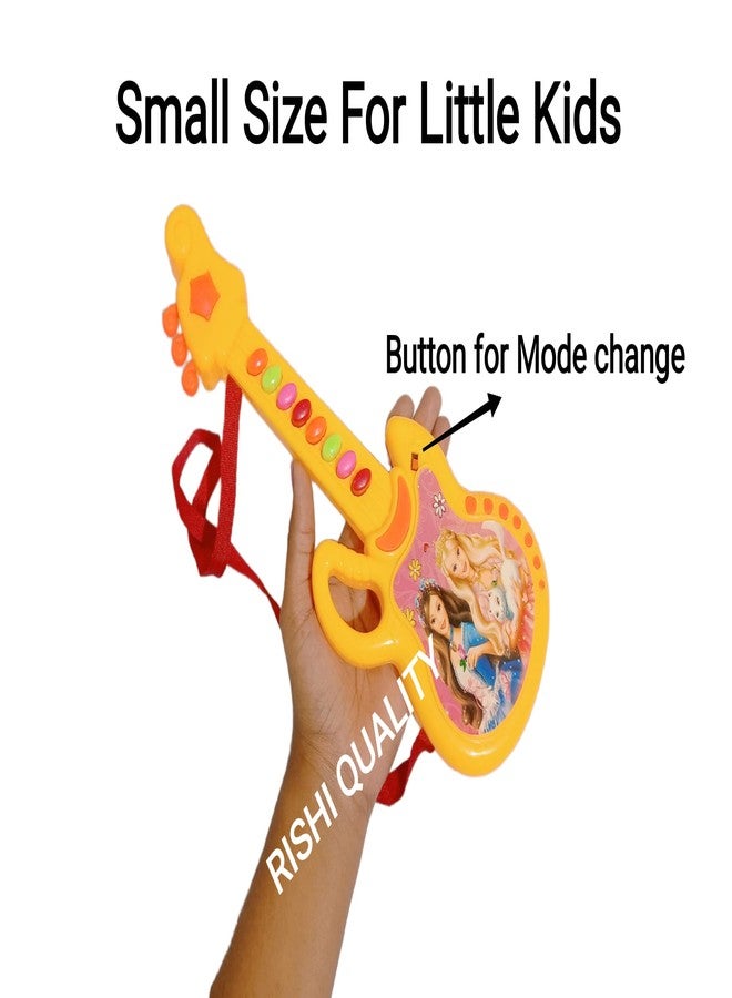 RISHI QUALITY Beautiful Music Guitar for Kids, It's Time to Play, Learn to Play. Mini Guitar Instrument with Sound for Kids Best Diwali Gift, Birthday Return Gift. Small Size. Colour May Be Vary - Image 2